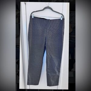 NWT Nine West Side-Zip Skinny Pants – Black & White Micro-Chec